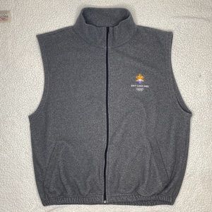 2002 Salt Lake City Winter Olympics Grey Vest: Size XXL